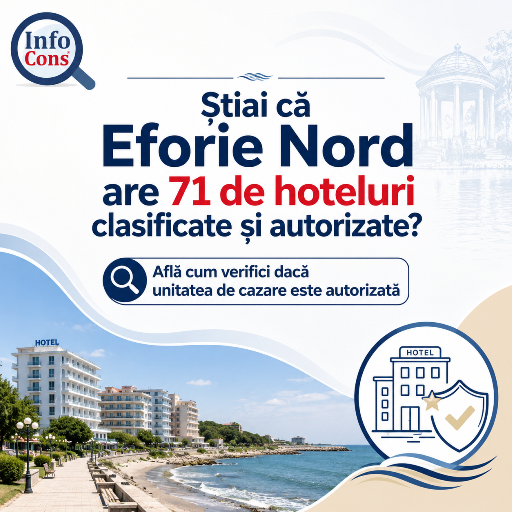 Știai că Eforie Nord are 71 de hoteluri clasificate și autorizate ? Află cum verifici dacă unitatea de cazare este autorizată
