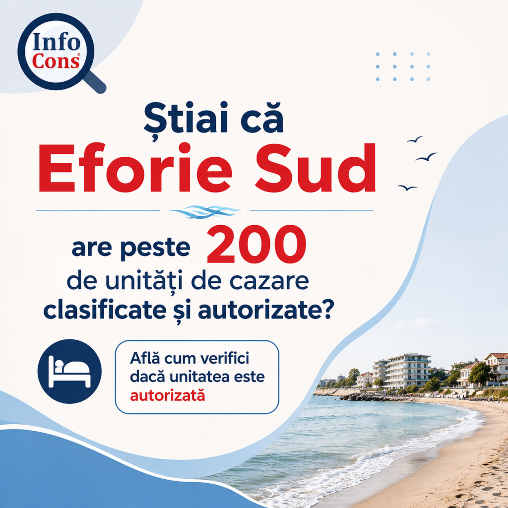 Știai că Eforie Sud are peste 200 de unități de cazare clasificate și autorizate? Află cum verifici dacă unitatea este autorizată