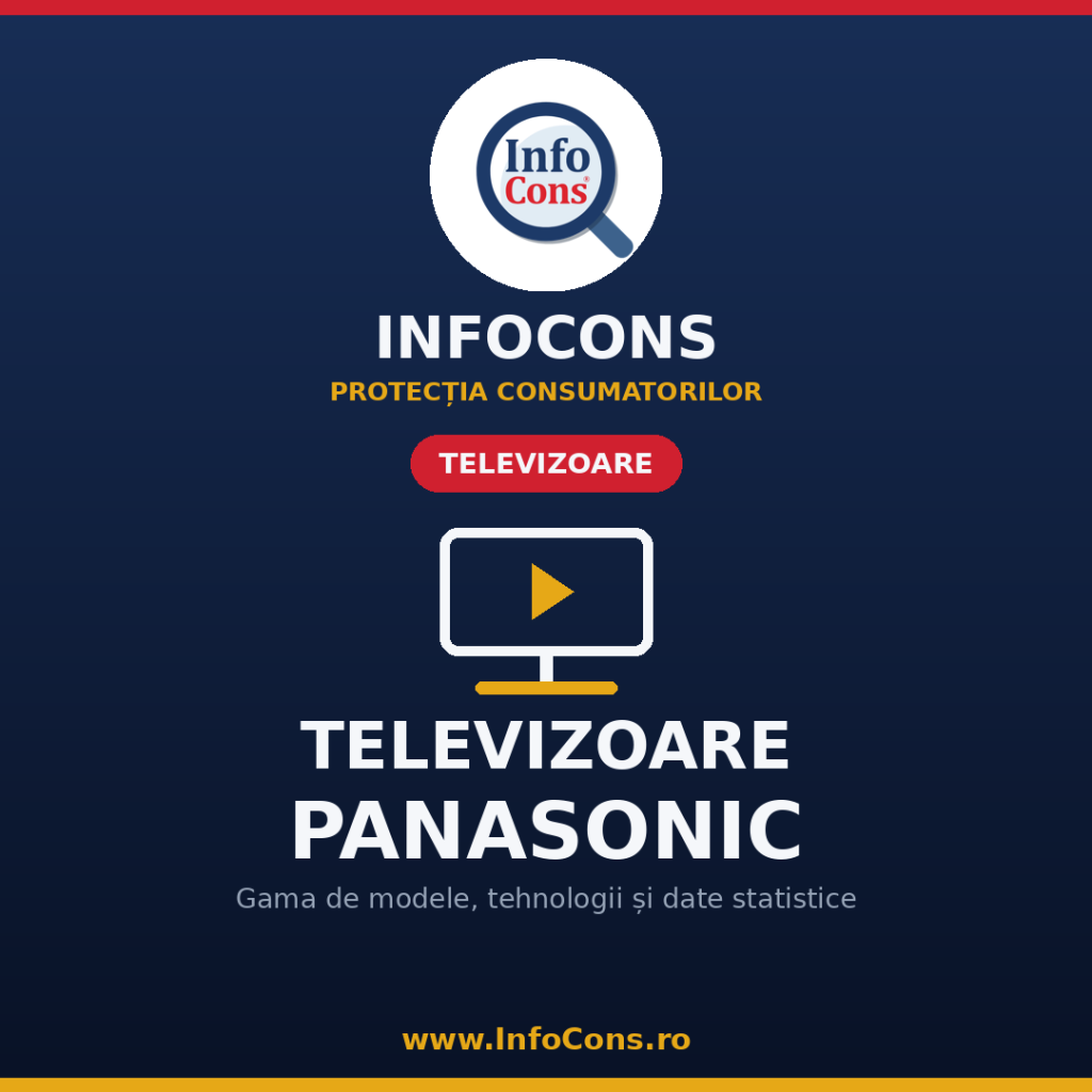 Televizoare Panasonic &icirc;n Rom&acirc;nia &ndash; gama de modele, tehnologii și date statistice InfoCons