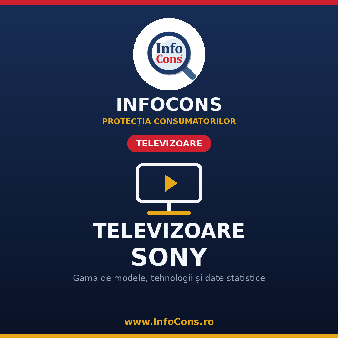 Televizoare Sony &icirc;n Rom&acirc;nia &ndash; gama de modele, tehnologii și date statistice Asociatia InfoCons