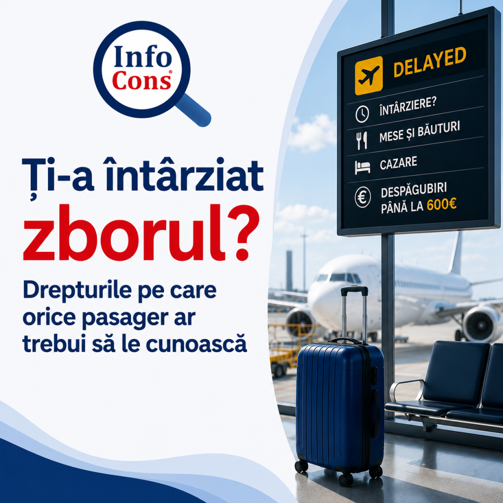 Ți-a &icirc;nt&acirc;rziat zborul ? Drepturile pe care orice pasager ar trebui să le cunoască