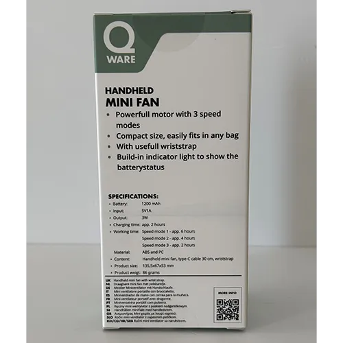 Qware - Mini ventilator portabil