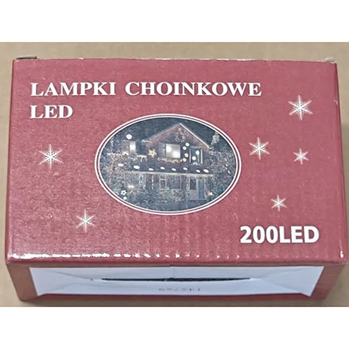Lanț de iluminat, destinat interconectării, care conține 200 de lămpi cu LED-uri ne&icirc;nlocuibile. Produsul include un dispozitiv pentru schimbarea modurilor de iluminare.