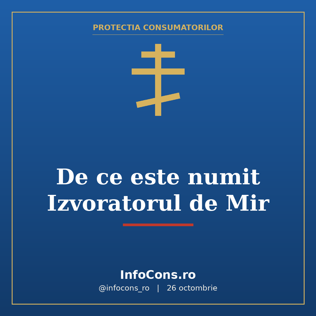 #5 De ce este numit Izvoratorul de Mir