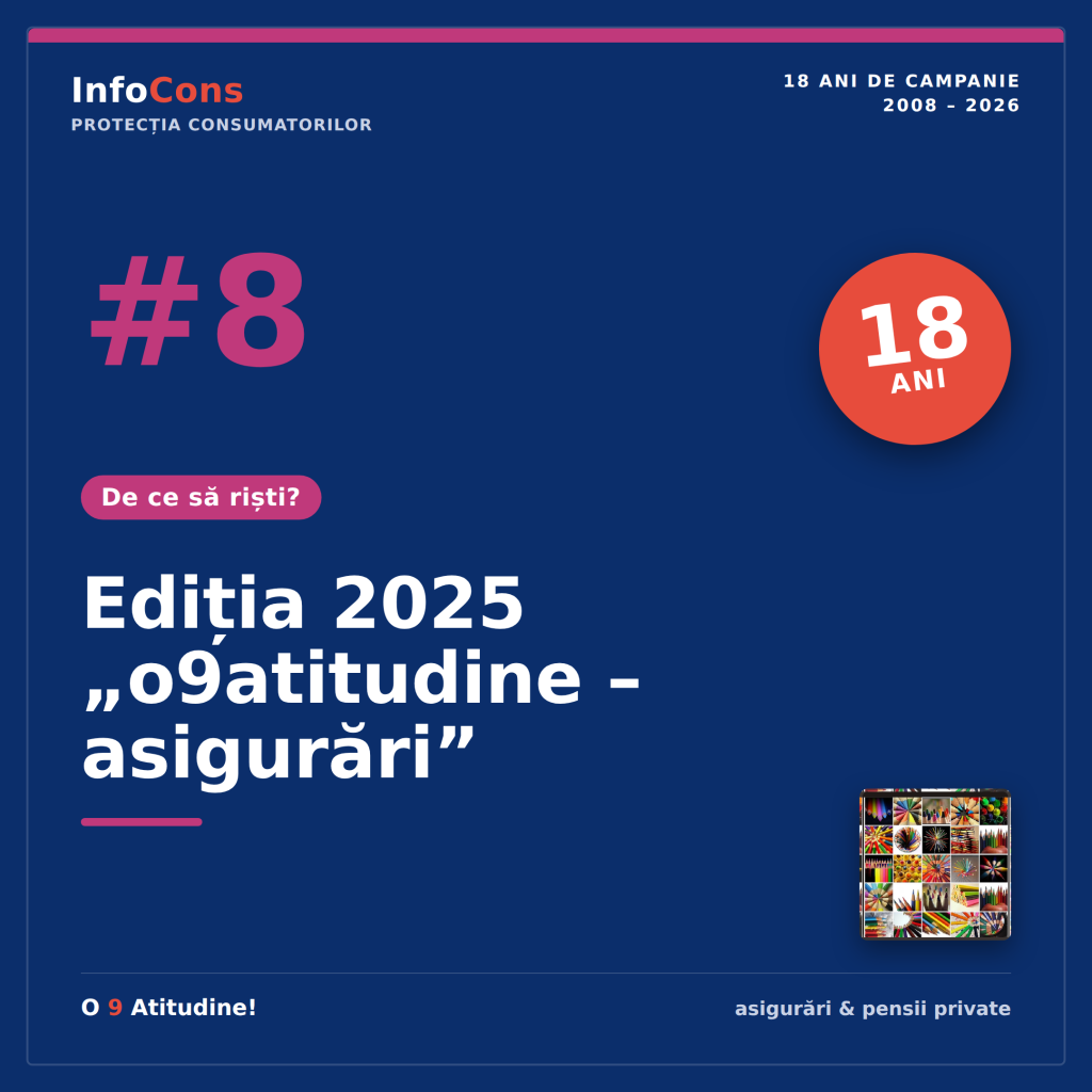 #8 InfoCons - Protectia Consumatorilor in domeniul asigurarilor si pensiilor private - Editia 2025 o9atitudine - asigurari