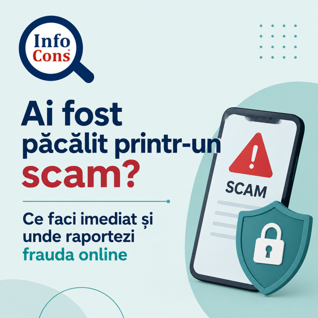 Ai fost păcălit printr-un scam ? Ce faci imediat și unde raportezi frauda online