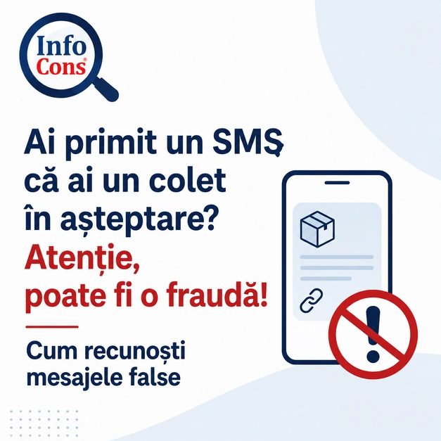 Ai primit un SMS că ai un colet &icirc;n așteptare Atenție , poate fi o fraudă ! Cum recunoști mesajele false