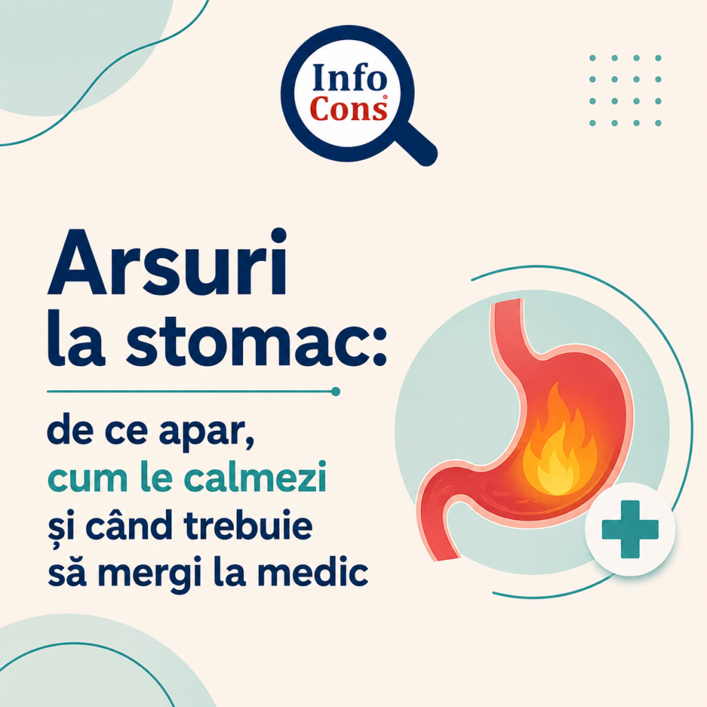 Arsuri la stomac : de ce apar, cum le calmezi și c&acirc;nd trebuie să mergi la medic