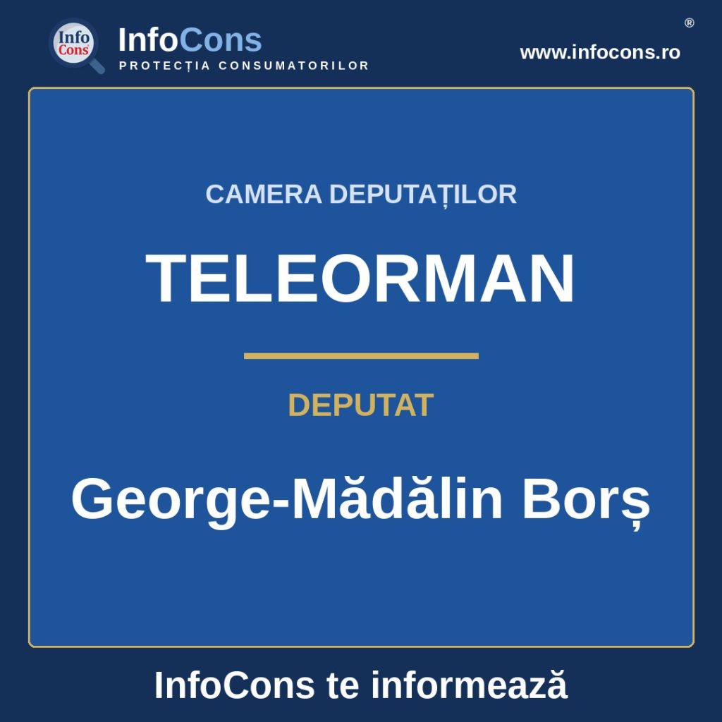 Camera Deputaților și deputatul George-Mădălin Borș &ndash; InfoCons te informează