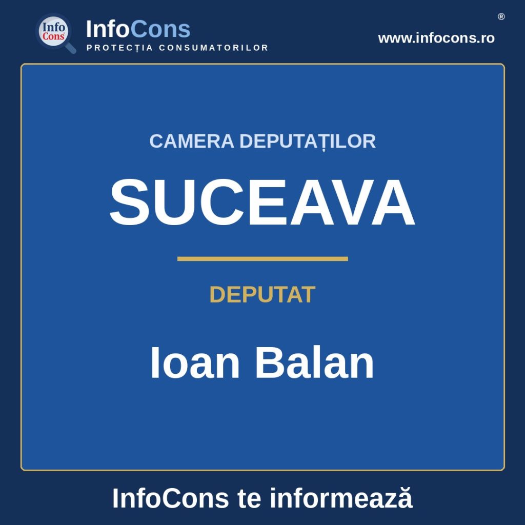 Camera Deputaților și deputatul Ioan Balan &ndash; InfoCons te informează