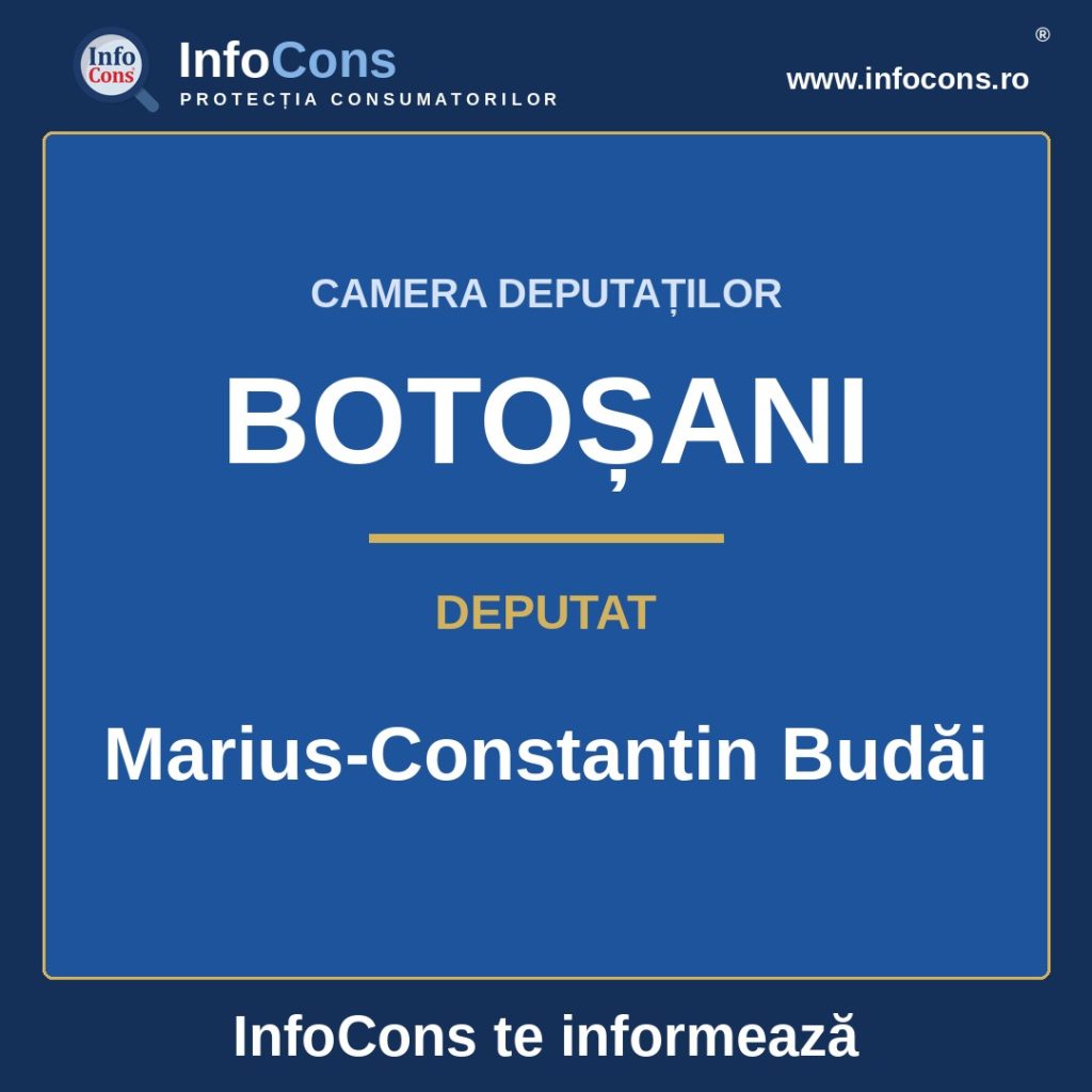 Camera Deputaților și deputatul Marius-Constantin Budăi – InfoCons te informează
