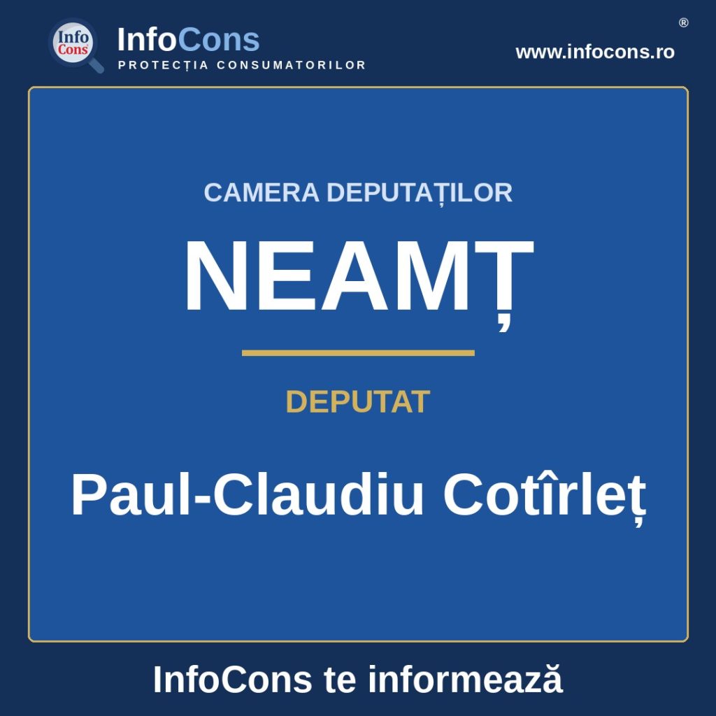 Camera Deputaților și deputatul Paul-Claudiu Cot&icirc;rleț &ndash; InfoCons te informează
