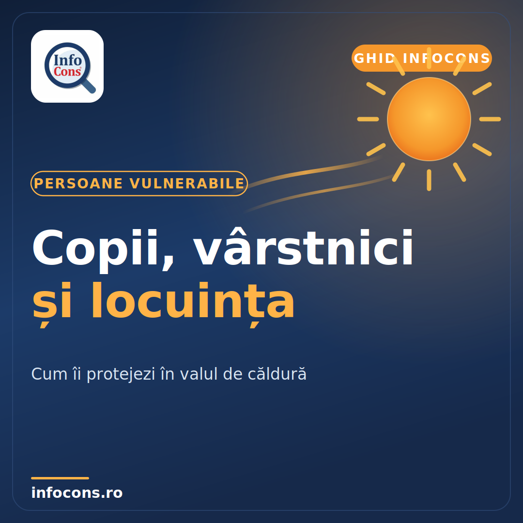 Caniculă și persoane vulnerabile – cum protejezi copiii, vârstnicii și locuința