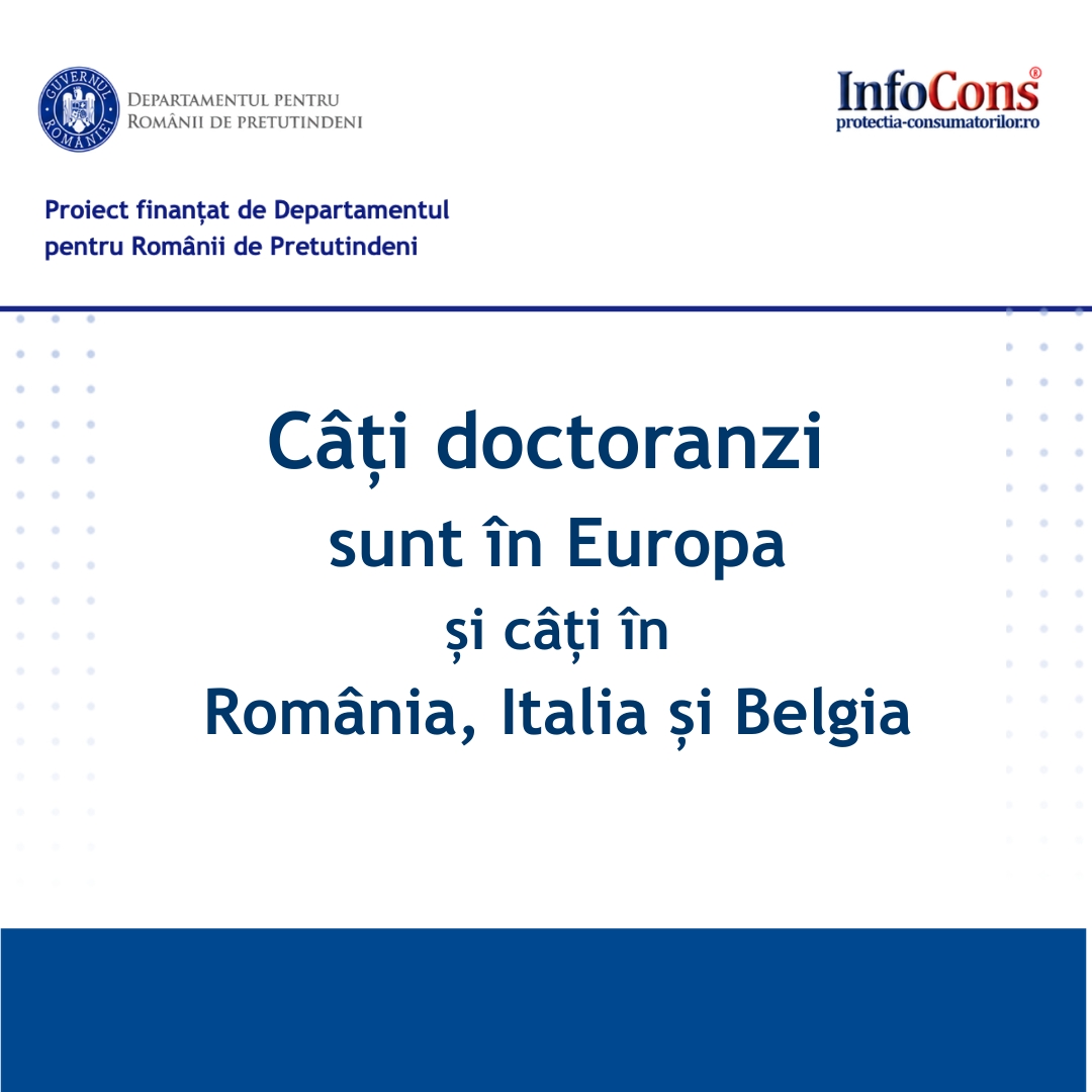 ProEduHub : Câți doctoranzi sunt în Europa — și câți în România, Italia și Belgia