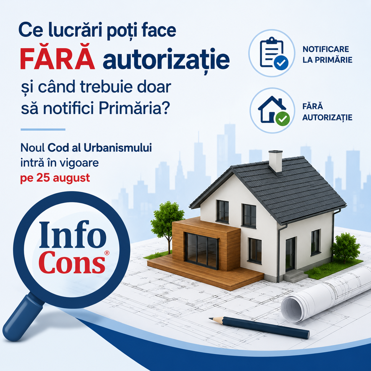 Ce lucrări poți face FĂRĂ autorizație și când trebuie doar să notifici Primăria ? Noul Cod al Urbanismului intră în vigoare pe 25 august