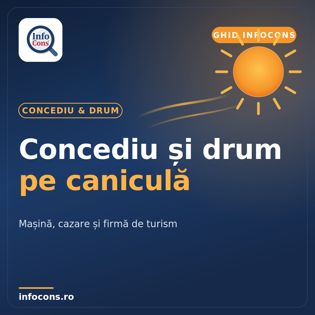 Concediu și drum pe caniculă – ce verifici la mașină, cazare și firma de turism