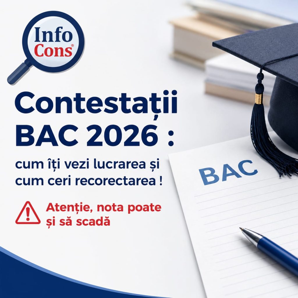 Contestații BAC 2026 : cum &icirc;ți vezi lucrarea și cum ceri recorectarea ! Atenție, nota poate și să scadă