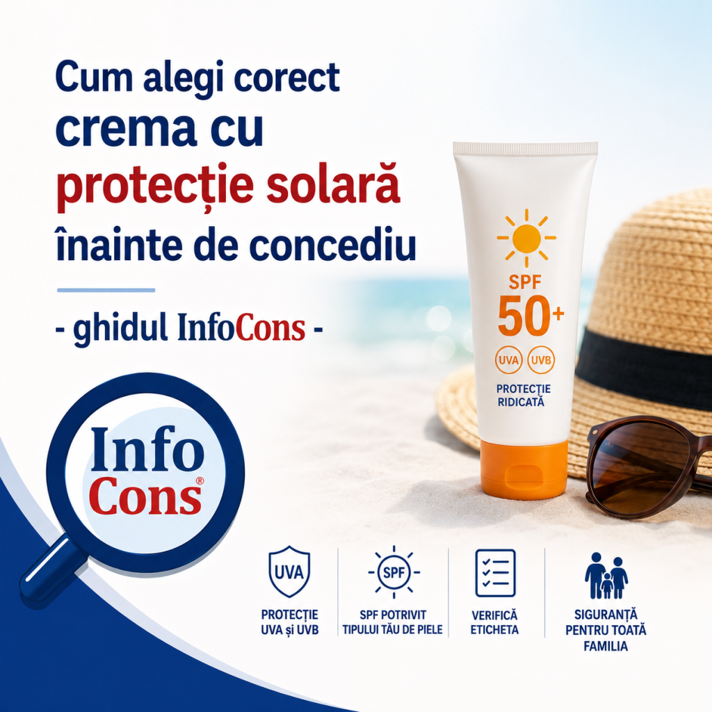 Cum alegi corect crema cu protecție solară înainte de concediu - ghidul InfoCons