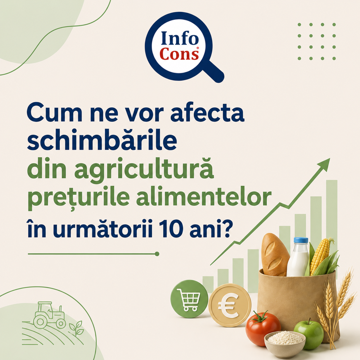 Cum ne vor afecta schimbările din agricultură prețurile alimentelor în următorii 10 ani ?