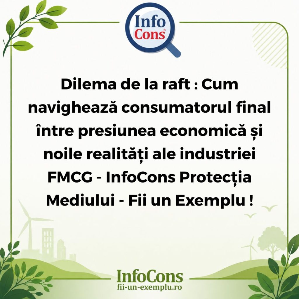 Dilema de la raft : Cum navighează consumatorul final între presiunea economică și noile realități ale industriei FMCG - InfoCons Protecția Mediului - Fii un Exemplu !
