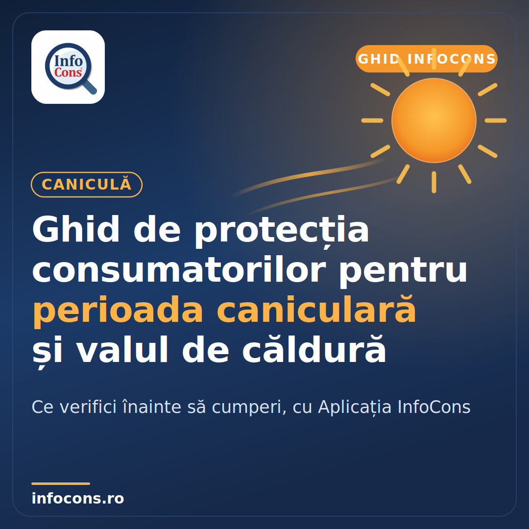 Ghid de protecția consumatorilor pentru perioada caniculară și valul de căldură