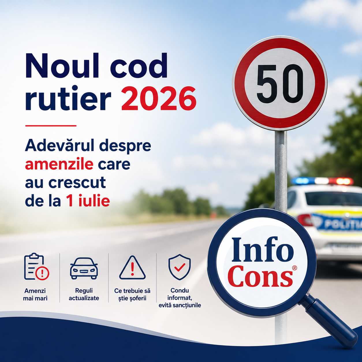 Noul cod rutier 2026 - Adevărul despre amenzile care au crescut de la 1 iulie