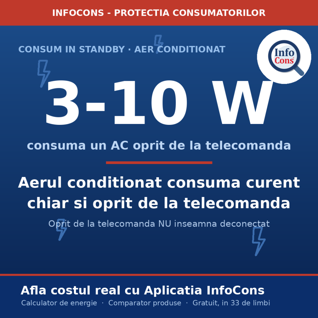 Oprit de la telecomanda aerul conditionat tot consuma curent - greseala care iti umfla factura