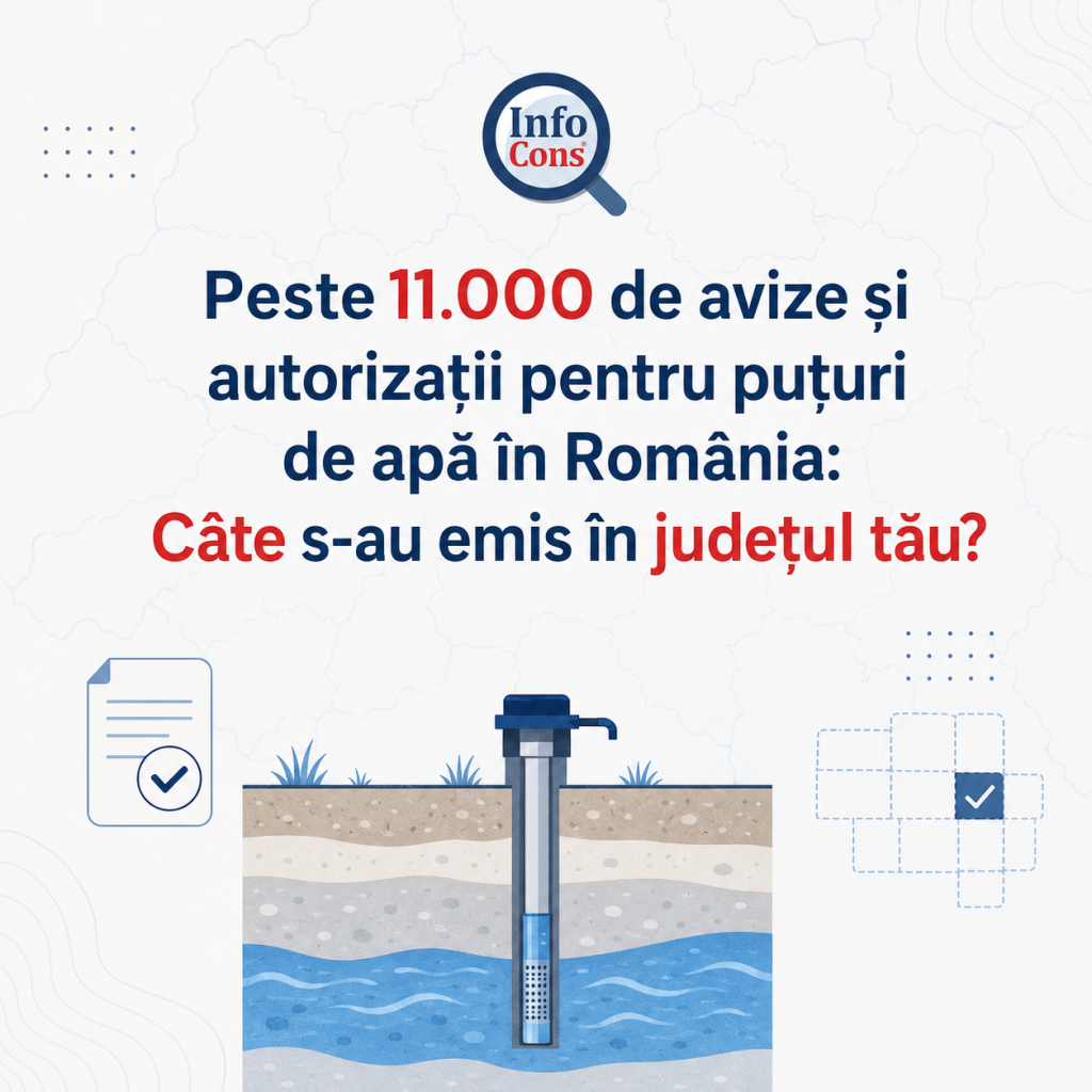 Peste 11.000 de avize și autorizații pentru puțuri de apă în România : Câte s-au emis în județul tău ?