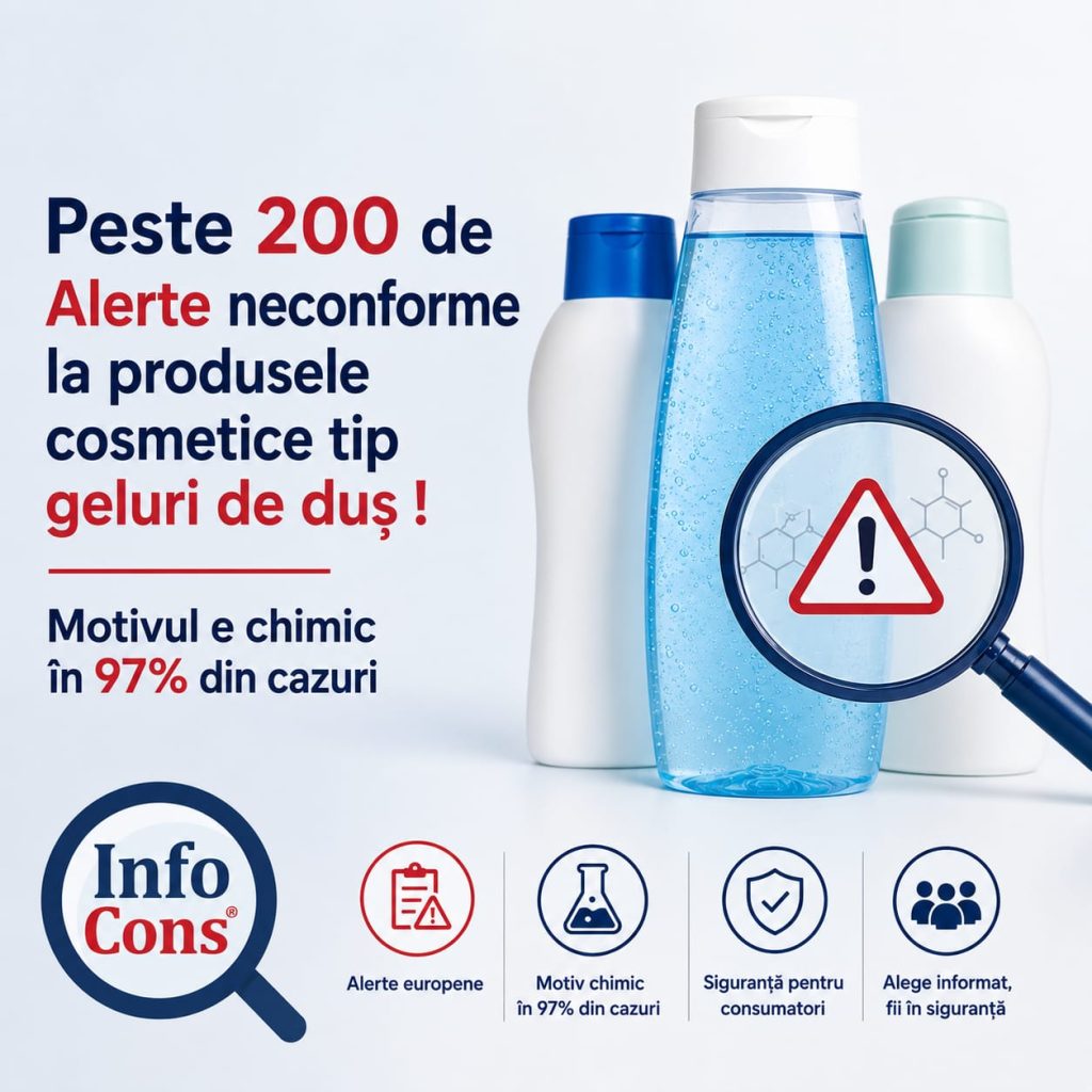 Peste 200 de Alerte neconforme la produsele cosmetice tip geluri de duș ! Motivul e chimic în 97% din cazuri