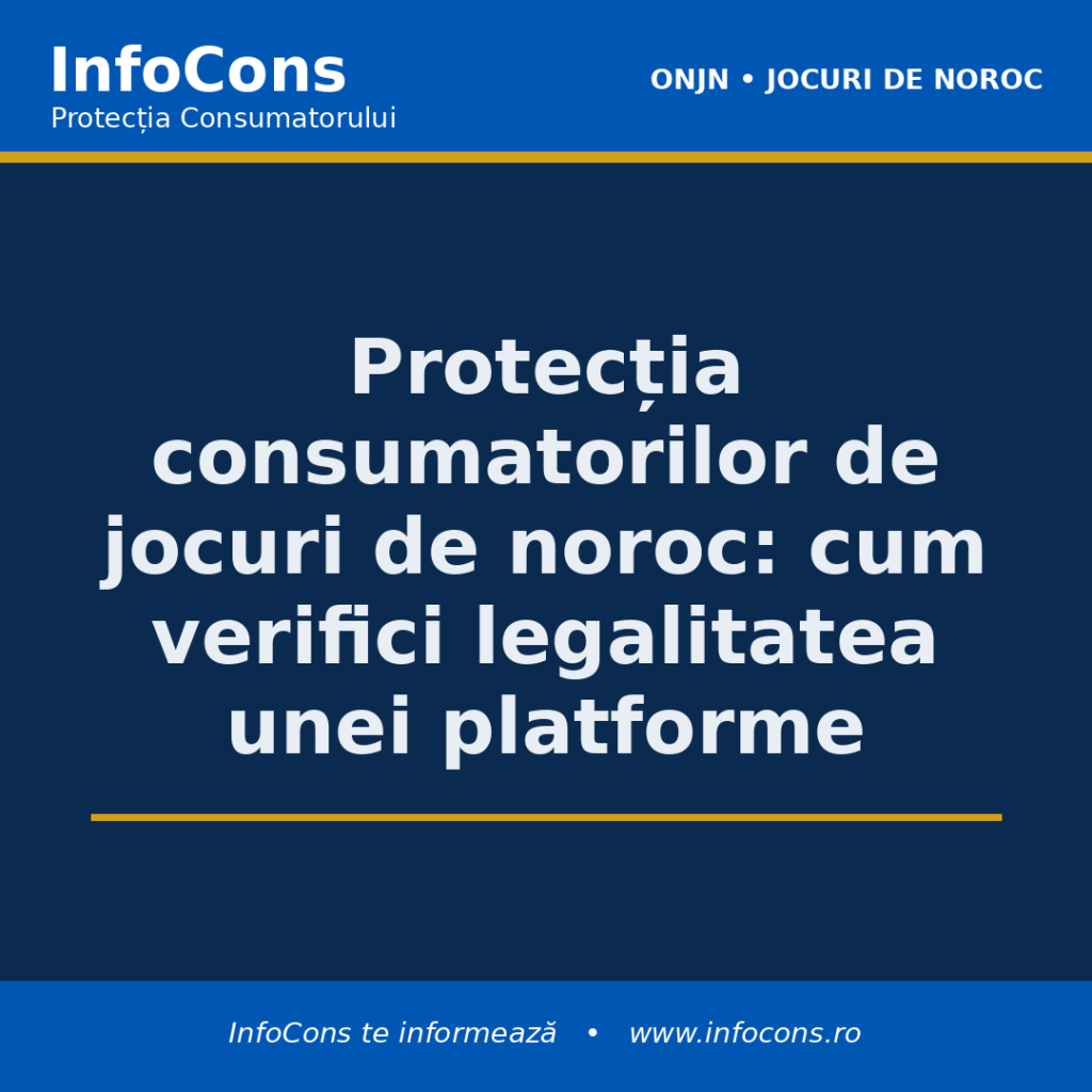 Protecția consumatorilor de jocuri de noroc - cum verifici legalitatea unei platforme