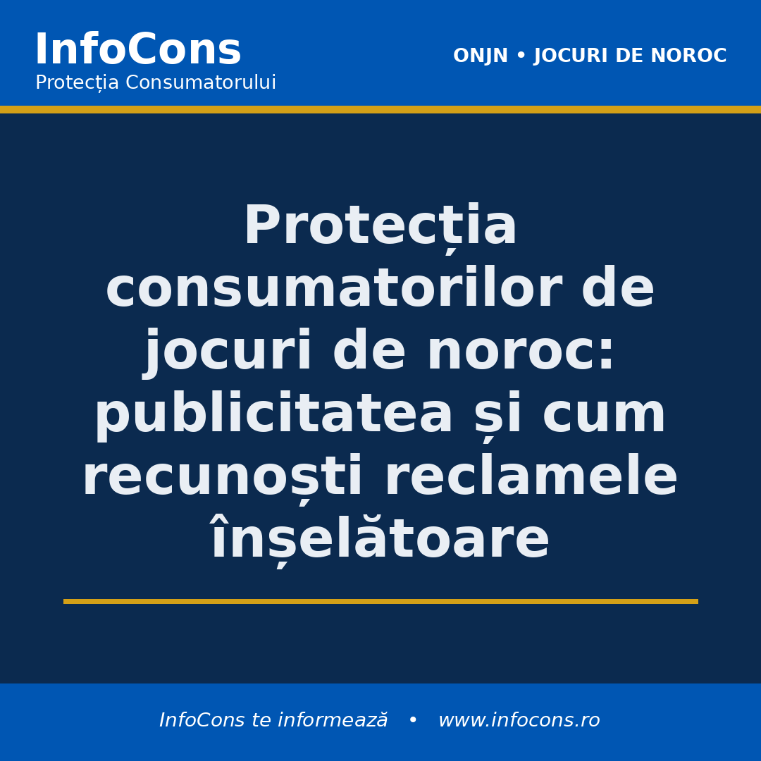 Protecția consumatorilor de jocuri de noroc - publicitatea și cum recunoști reclamele înșelătoare