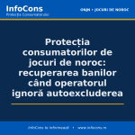 Protecția consumatorilor de jocuri de noroc - recuperarea banilor când operatorul ignoră autoexcluderea