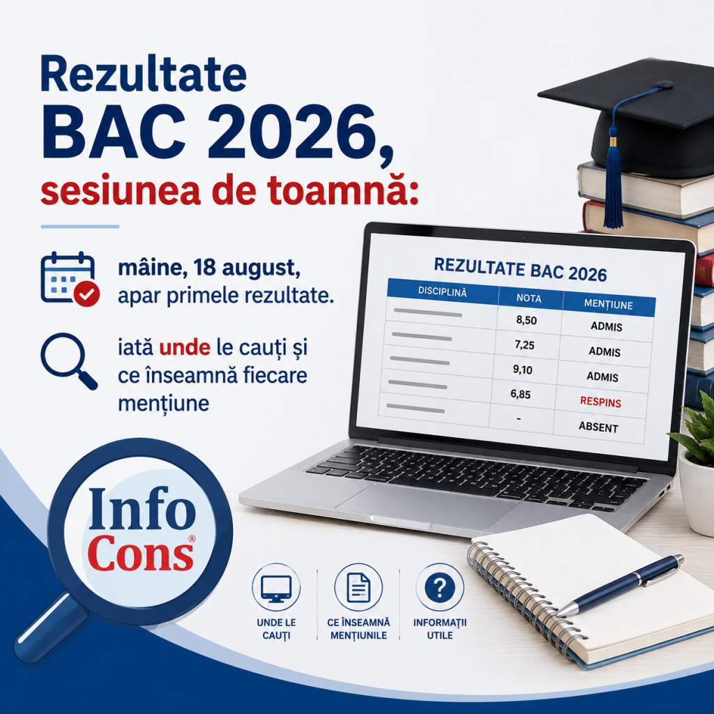 Rezultate BAC 2026, sesiunea de toamnă : m&acirc;ine, 18 august, apar primele rezultate. Iată unde le cauți și ce &icirc;nseamnă fiecare mențiune