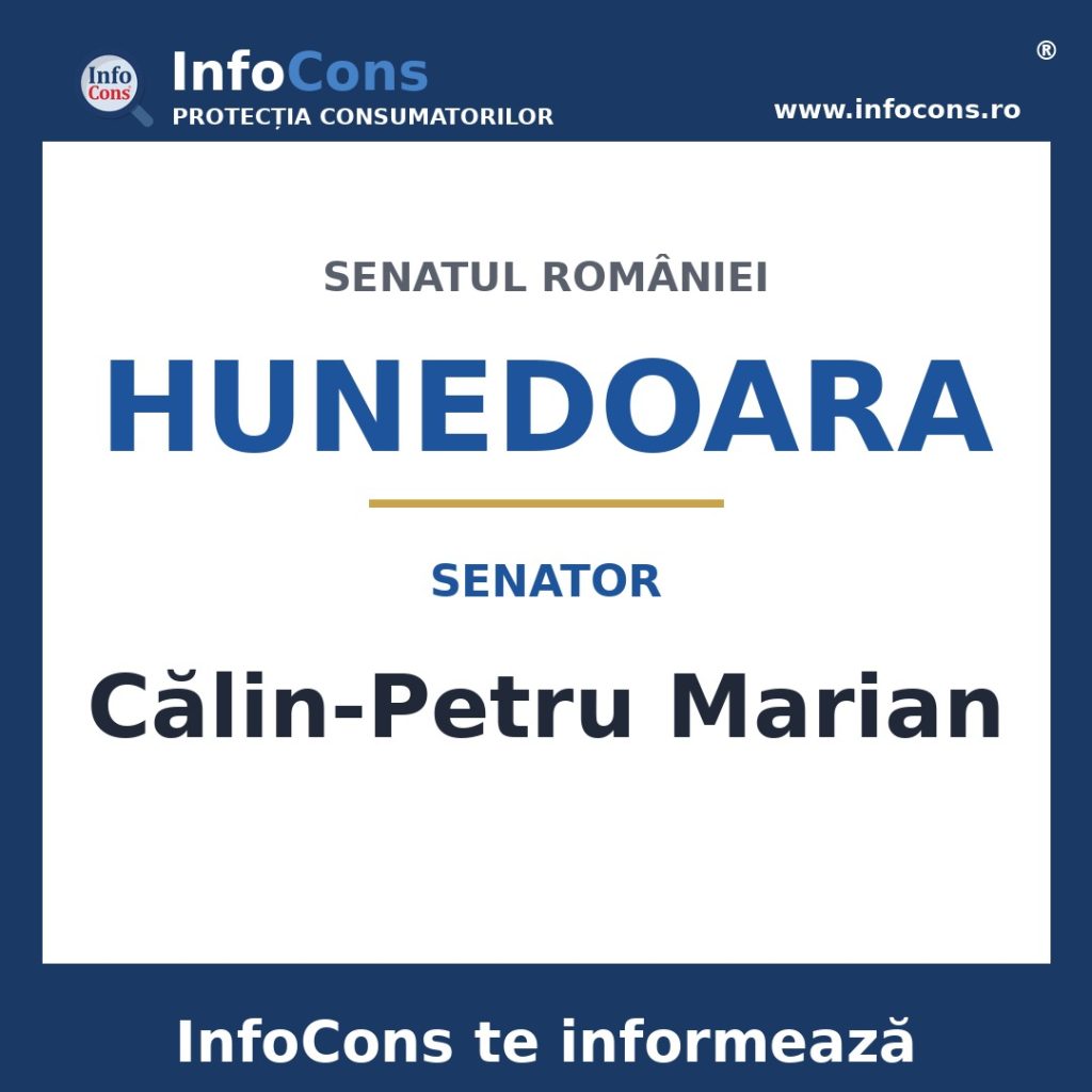 Senatul României și senatorul Călin-Petru Marian – InfoCons te informează