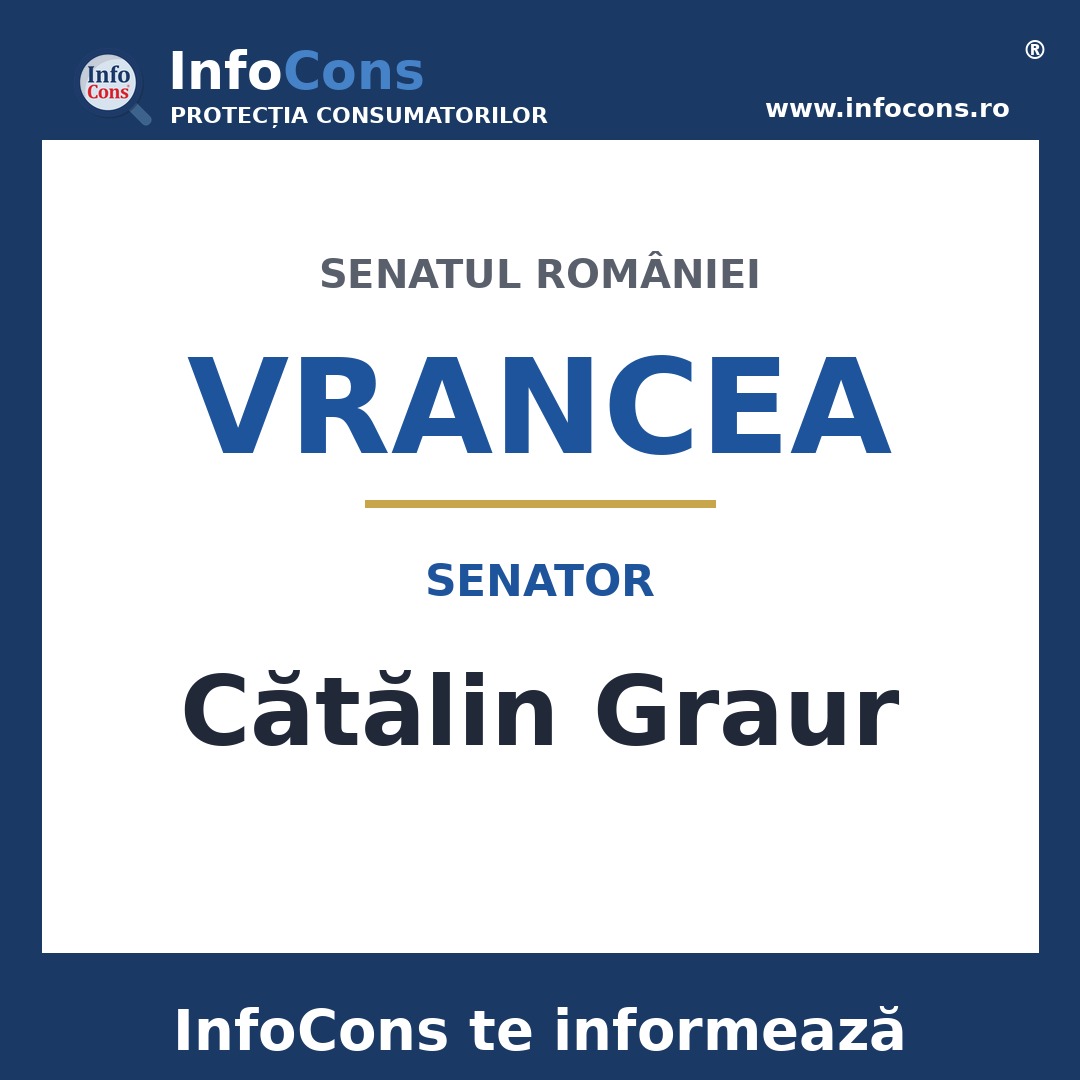 Senatul României și senatorul Cătălin Graur – InfoCons te informează
