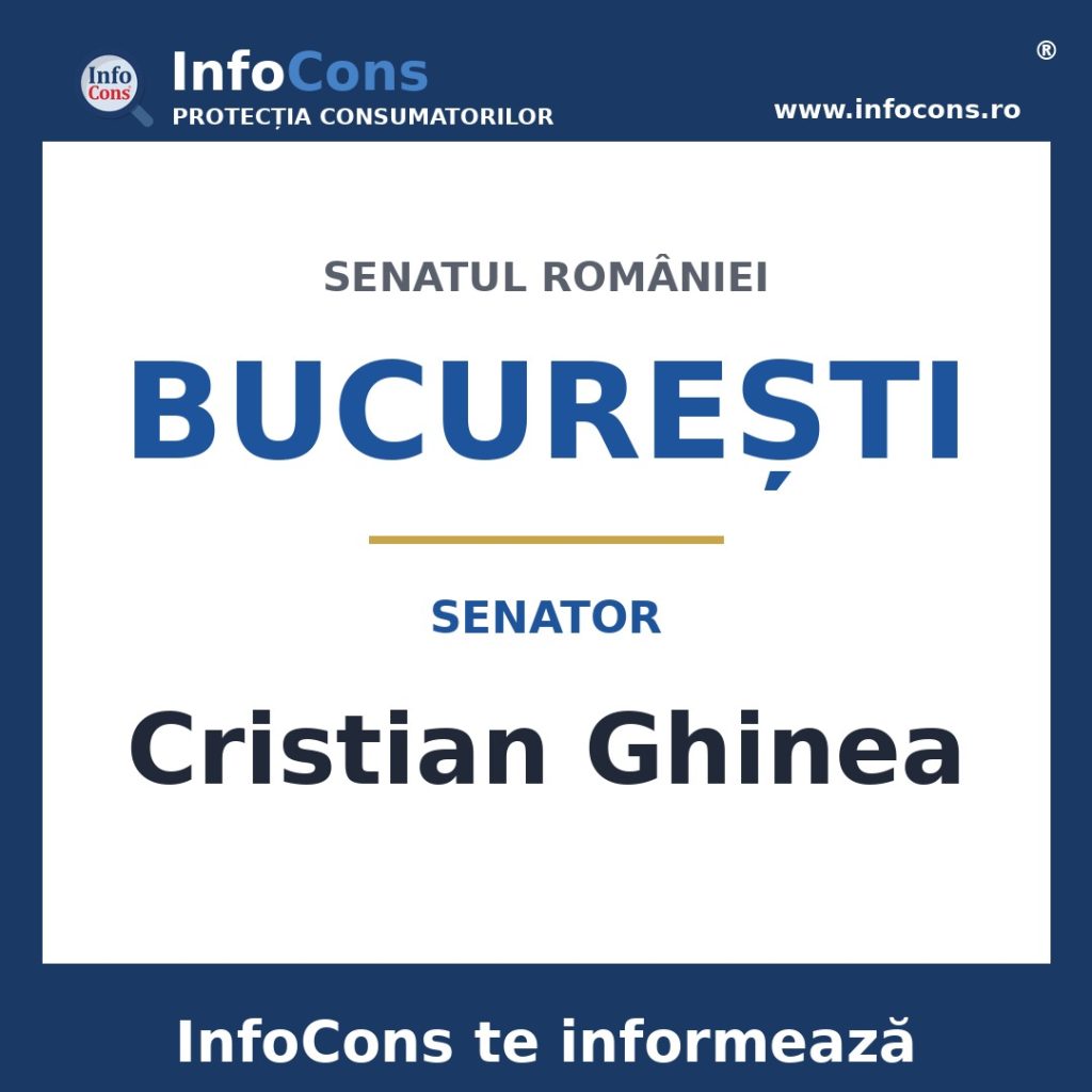 Senatul României și senatorul Cristian Ghinea – InfoCons te informează
