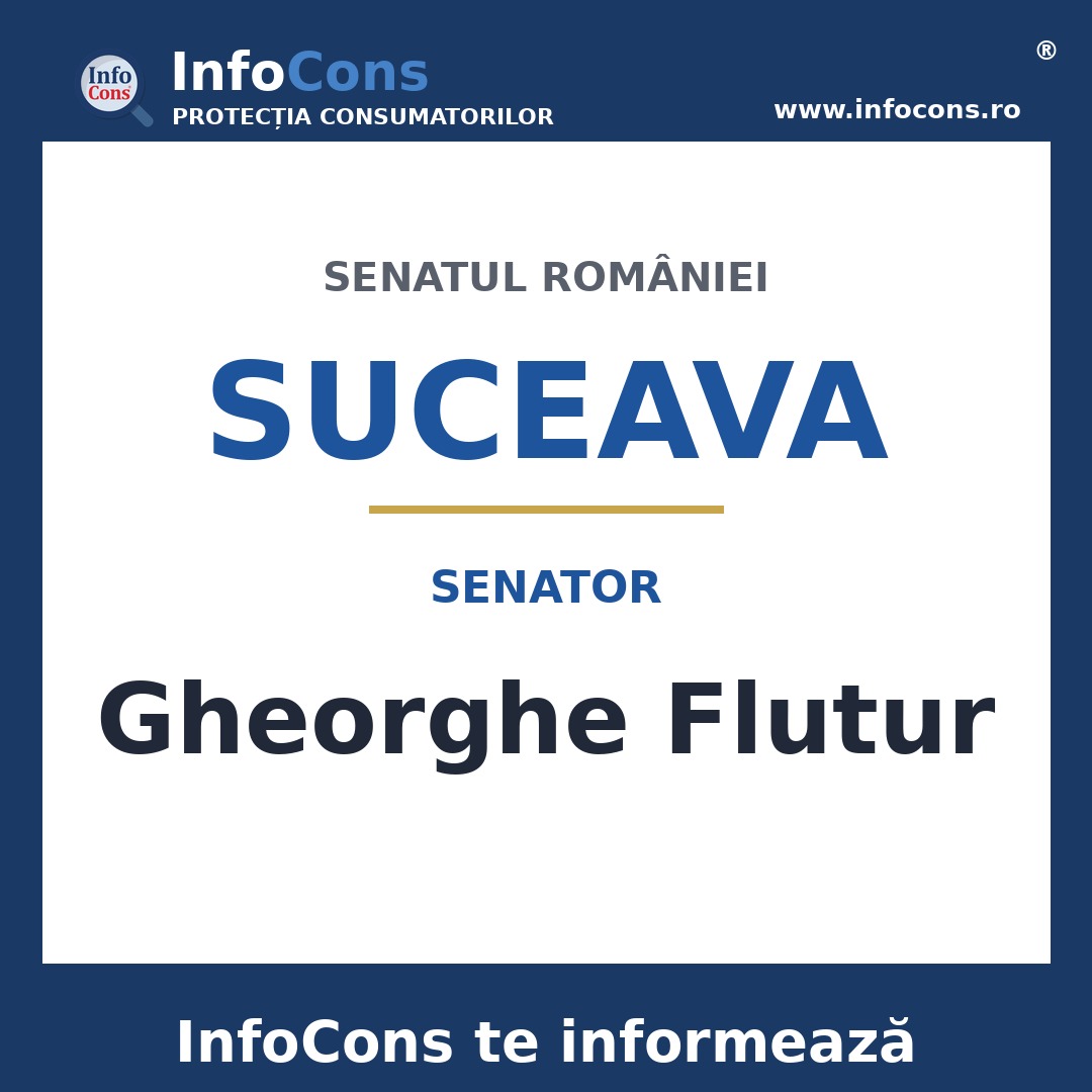 Senatul României și senatorul Gheorghe Flutur – InfoCons te informează