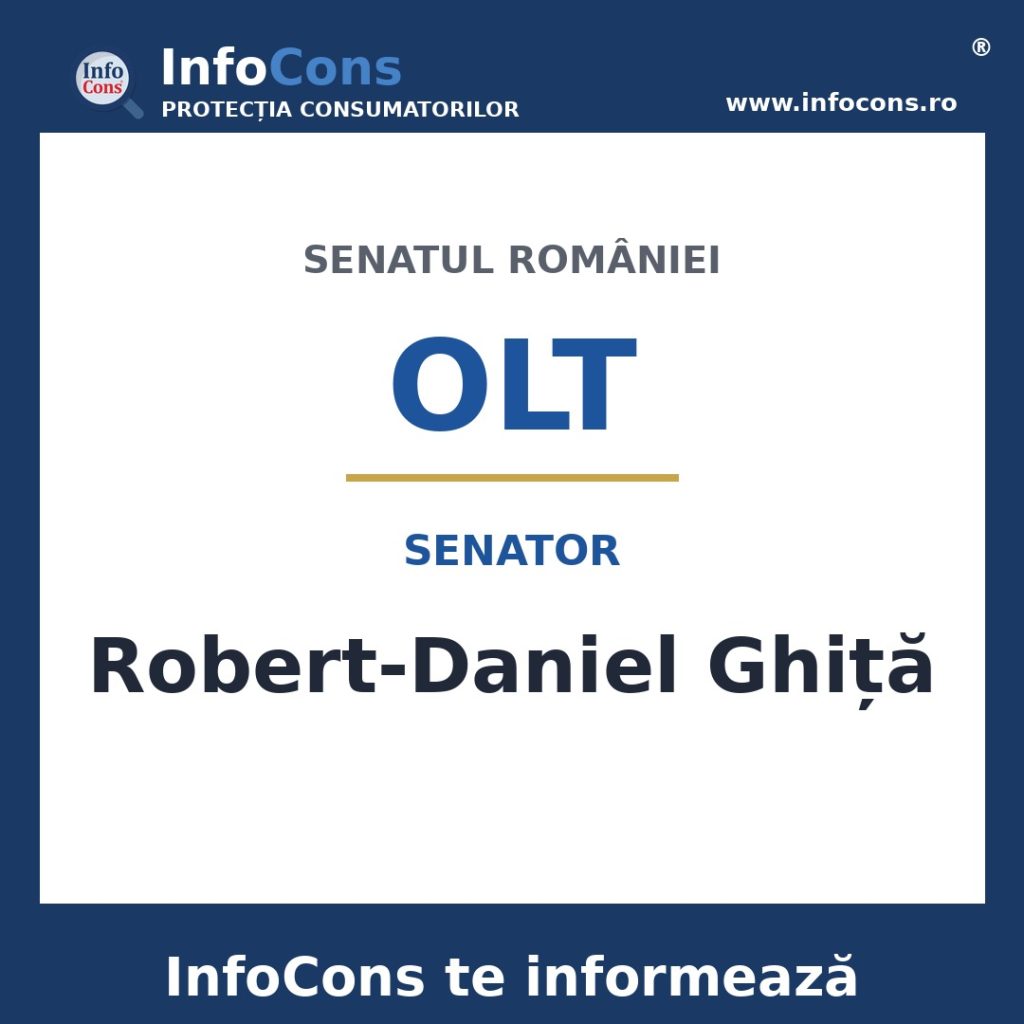 Senatul României și senatorul Robert-Daniel Ghiță – InfoCons te informează
