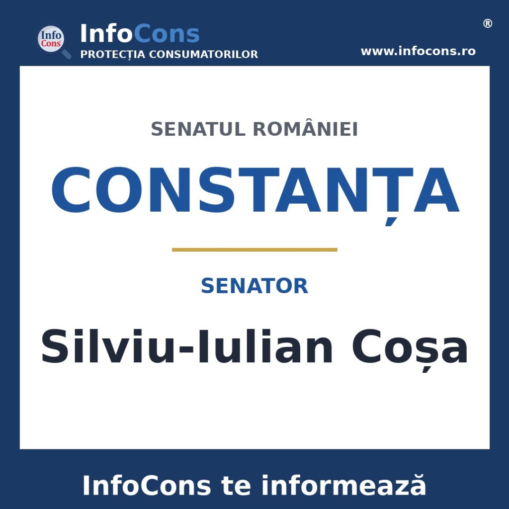 Senatul României și senatorul Silviu-Iulian Coșa – InfoCons te informează