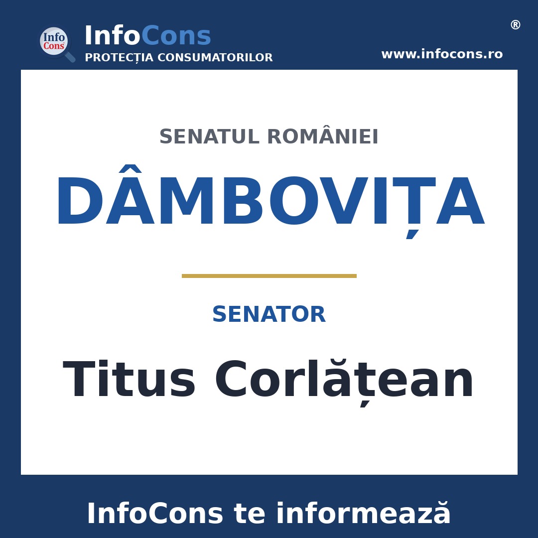 Senatul României și senatorul Titus Corlățean – InfoCons te informează