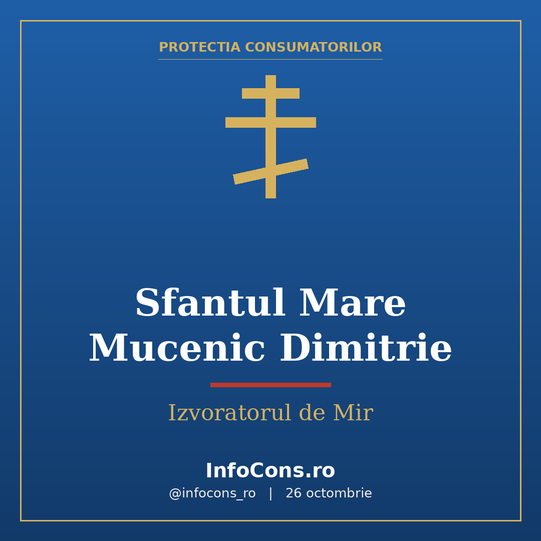 Sfantul Mare Mucenic Dimitrie, Izvoratorul de Mir