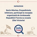 Sorin Mierlea, Președintele InfoCons Protecția Consumatorilor, participă la recepția organizată de Ambasada Republicii Turcia cu ocazia Zilei Victoriei