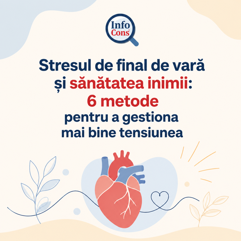 Stresul de final de vară și sănătatea inimii : 6 metode pentru a gestiona mai bine tensiunea