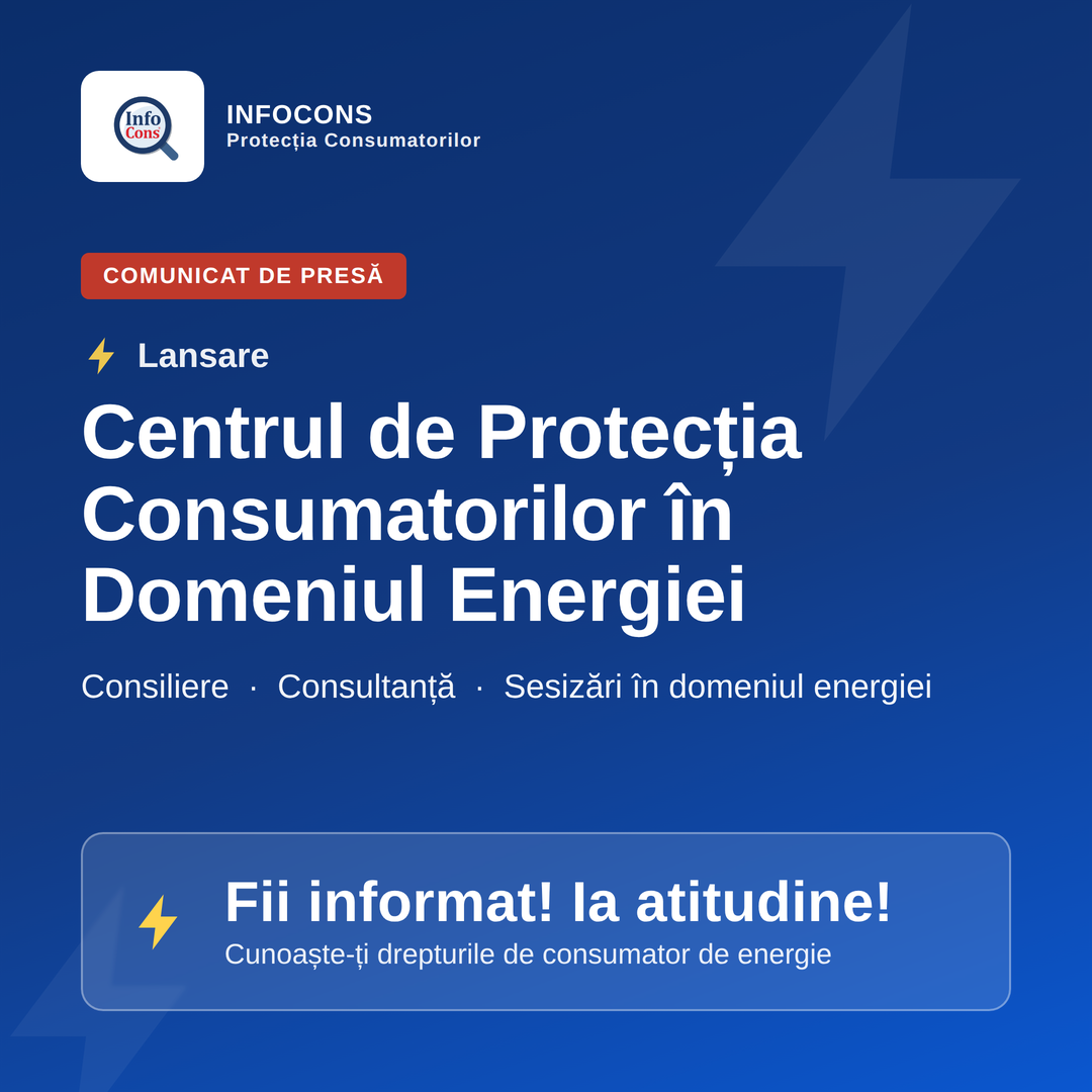 centrul de protectia consumatorilor in domeniul energiei