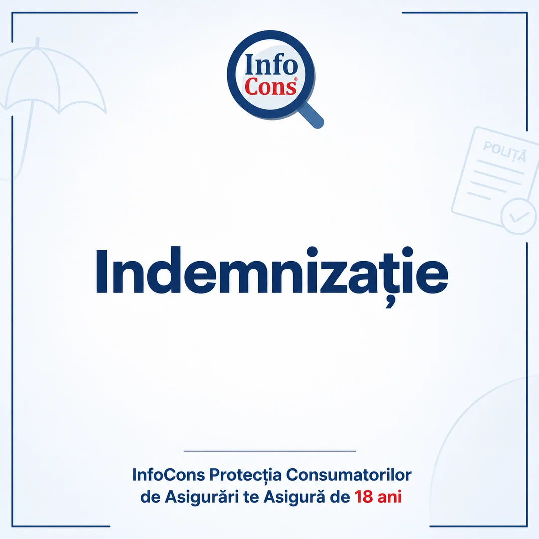 Indemnizație – InfoCons Protecția Consumatorilor de Asigurări te Asigură de 18 ani