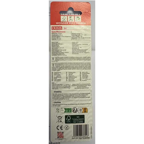 WONDER FULL POWER - Baterii cu butoane