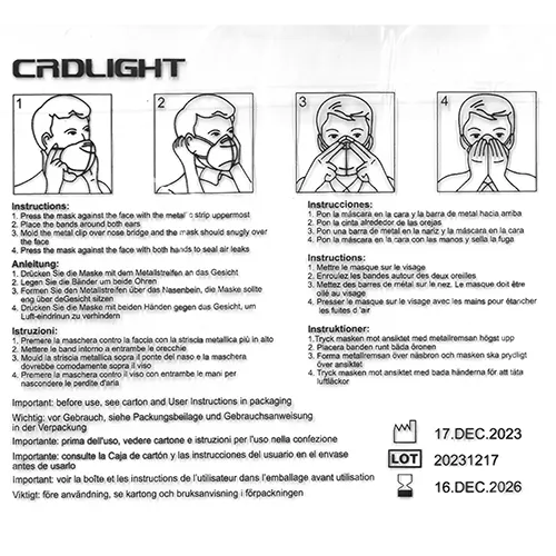 CRD Light - Mască de filtrare a particulelor