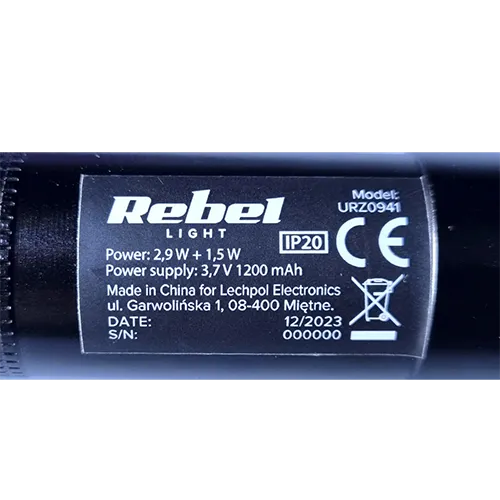Rebel LIGHT - Lanternă