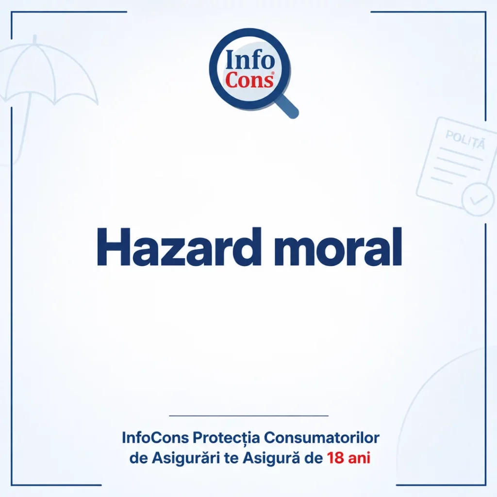Hazard moral &ndash; InfoCons Protecția Consumatorilor de Asigurări te Asigură de 18 ani