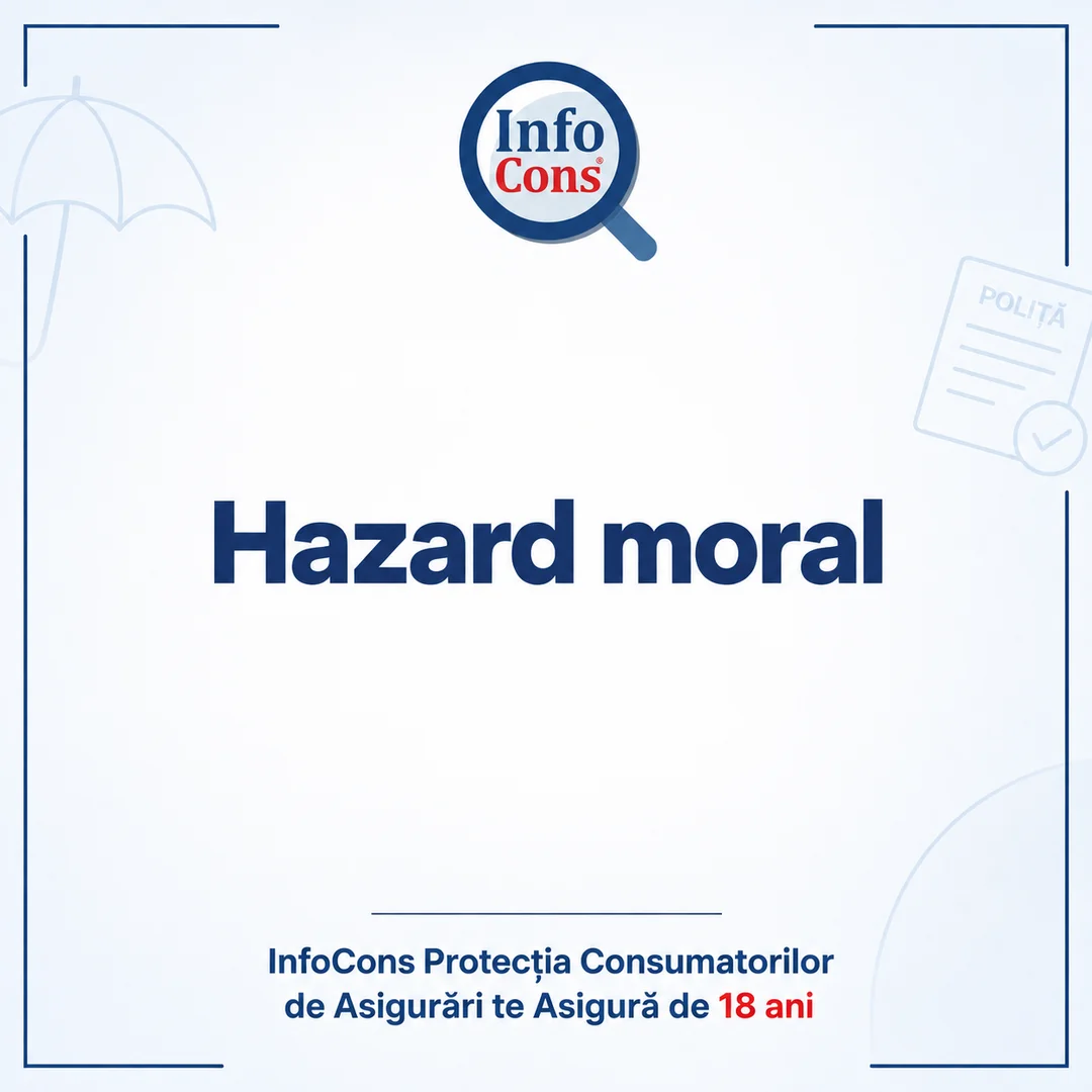 Hazard moral – InfoCons Protecția Consumatorilor de Asigurări te Asigură de 18 ani